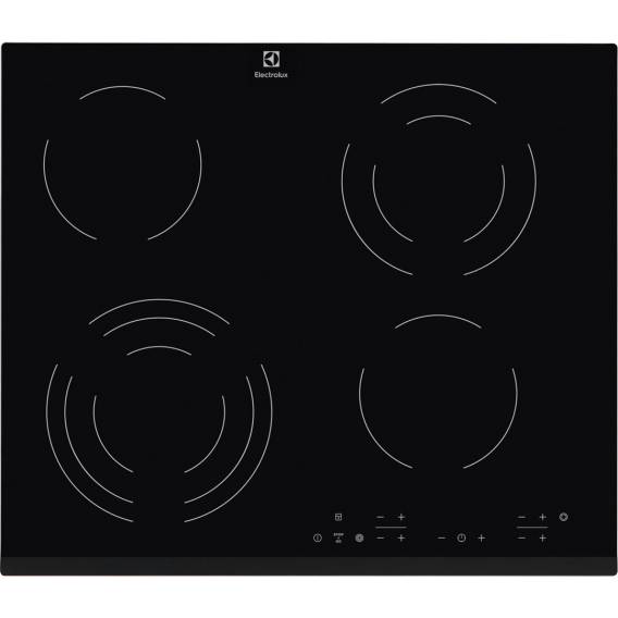 Obrázok pre Electrolux EHF6343FOK varná deska Černá Vestavěné 60 cm Keramický 4 zóna/zón