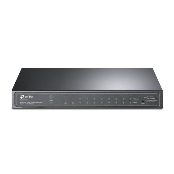 Obrázok pre TP-Link TL-SG2210P Řízený L2 Gigabit Ethernet (10/100/1000) Podpora napájení po Ethernetu (PoE) Černá