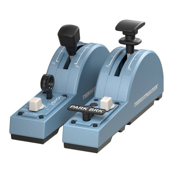 Obrázok pre Thrustmaster TCA Quadrant Add-On Airbus Edition Černá, Modrá Flight Sim PC