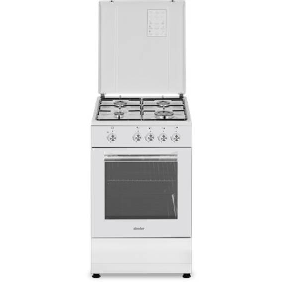 Obrázok pre Simfer | Cooker | 4401SGRBB.1 | Hob type Gas | Oven type Gas | White | Width 50 cm | Depth 55 cm | 49 L