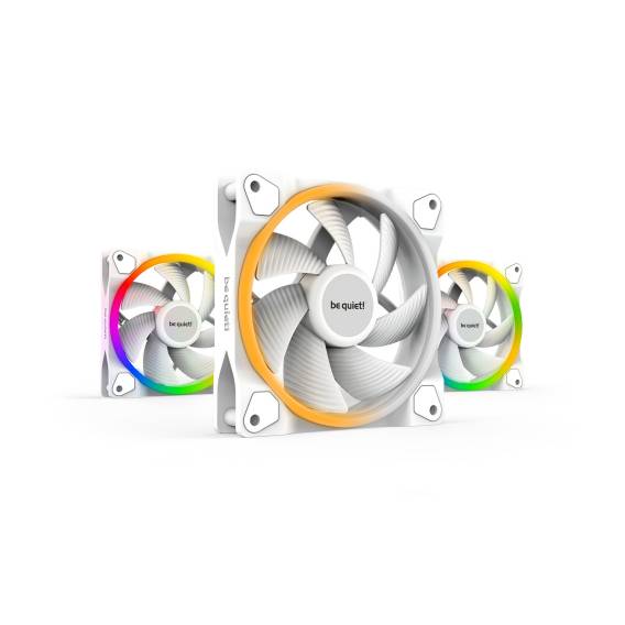 Obrázok pre be quiet! Light Wings White | 120mm PWM Triple Pack Počítačová skříň Ventilátor 12 cm Bílá 3 kusů