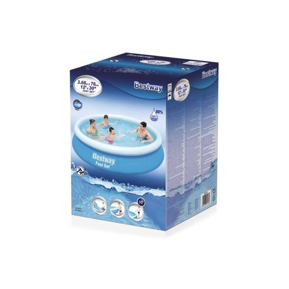 Obrázok pre Bestway Fast Set 57273 nadzemní bazén Nafukovací bazén Kulatý 5377 l Modrá