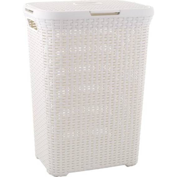 Obrázok pre Curver Style 3253920707000 prádelní koš 60 l Čtverec Ratan Bílá