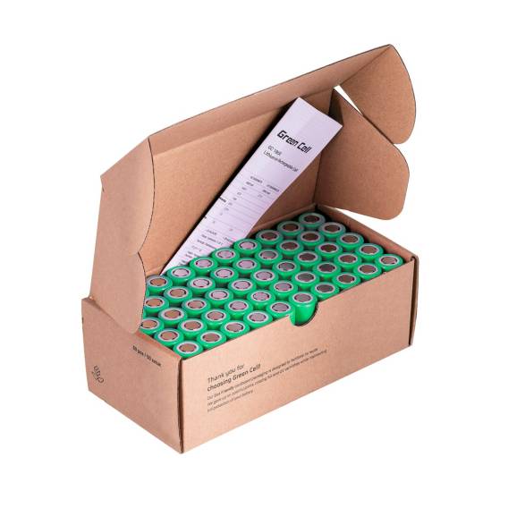 Obrázok pre Green Cell 50GC18650NMC29 baterie pro domácnost Dobíjecí baterie 18650 Lithium-ion (Li-ion)