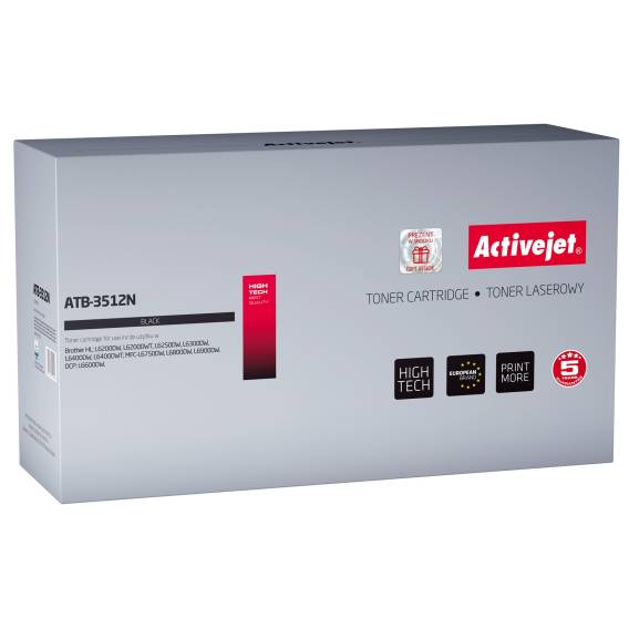 Obrázok pre Activejet tonerová kazeta ATB-3512N (náhradní Brother TN-3512; Supreme; 12000 stran; černá)