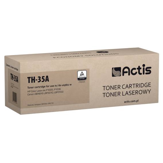Obrázok pre Actis Tonerová kazeta TH-35A (náhrada za HP 35A CB435A, Canon CRG-712; standardní; 1500 stran; černá)