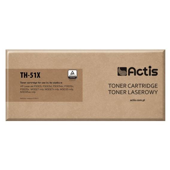 Obrázok pre Actis Tonerová kazeta TH-51X (náhradní HP 51X Q7551X; standardní; 13000 stran; černá)