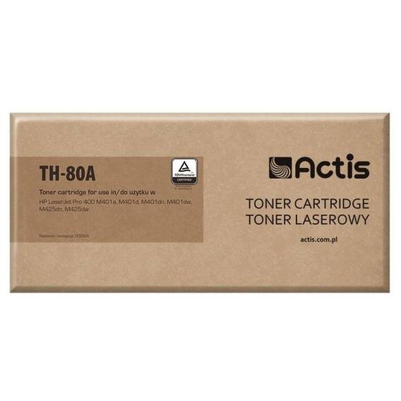 Obrázok pre Actis Tonerová kazeta TH-80A (náhrada za HP 80A CF280A; standardní; 2700 stran; černá)
