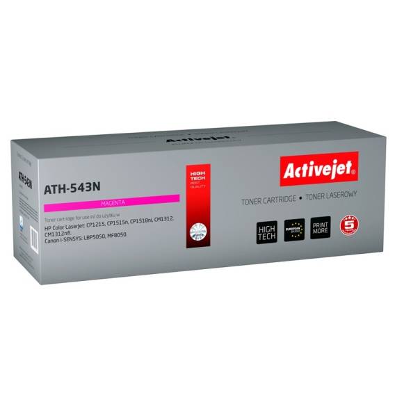 Obrázok pre Activejet ATH-543N (náhrada za HP 125A CB543A, Canon CRG-716M; Supreme; 1500 stran; červená)