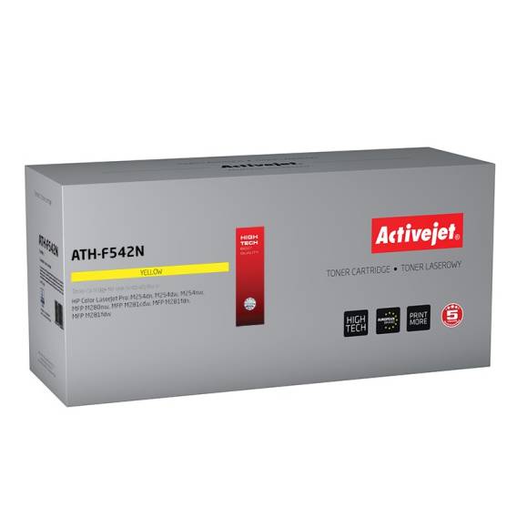 Obrázok pre Activejet ATH-F542N Tonerkartusche für HP-Drucker; HP 203A CF542A Ersatz; Höchste; 1300 Seiten; Gelb