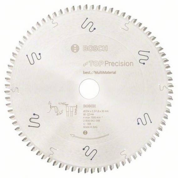Obrázok pre Bosch 2 608 642 098 pilový kotouč 25,4 cm 1 kusů