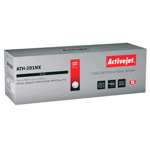 Obrázok pre Activejet ATH-201NX tonerová kazeta pro tiskárnu HP, Náhradní HP 201X CF400X; Supreme; 2800 stran; černá barva