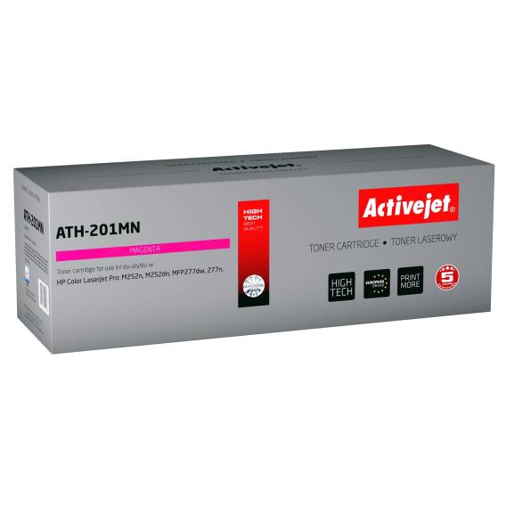 Obrázok pre Activejet ATH-201MN tonerová kazeta pro tiskárny HP, Náhrada za HP 201A CF403A; Supreme; 1400 stran; purpurová barva