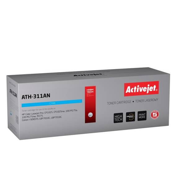 Obrázok pre Activejet ATH-311AN (náhrada za Canon, HP 126A CRG-729C, CE311A; Premium; 1000 stran; modrá)