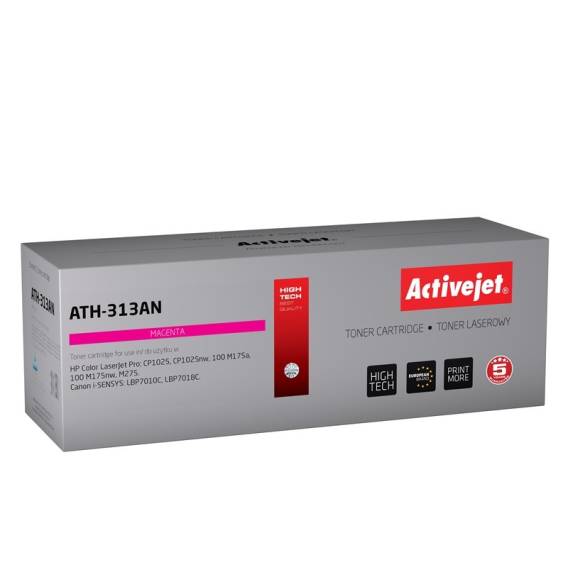 Obrázok pre Activejet ATH-313AN (náhrada za Canon, HP 126A CRG-729M, CE313A; Premium; 1000 stran; červená)
