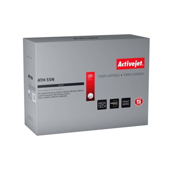 Obrázok pre Activejet Toner ATH-55N (náhrada za HP 55A CE255A, Canon CRG-724; Supreme; 6000 stran; černá)