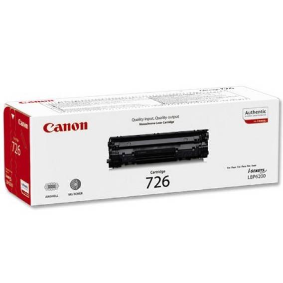Obrázok pre Canon CRG-726 tonerová náplň 1 kusů Originální Černá