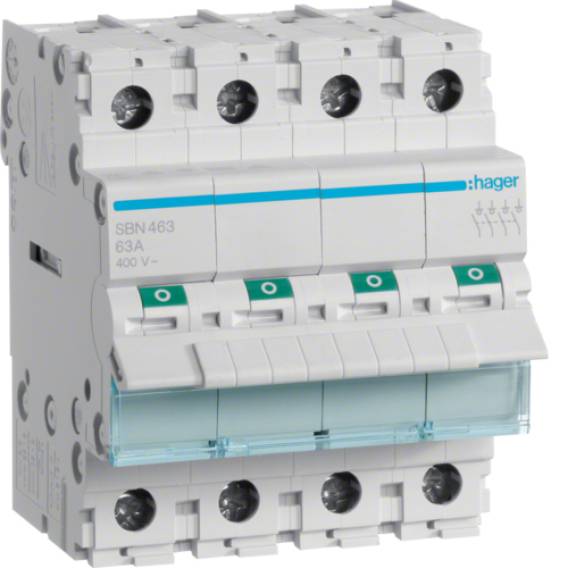 Obrázok pre Hager SBN463 elektrický jistič 4 4 modul/moduly