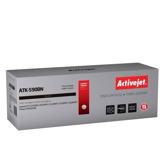 Obrázok pre Activejet Tonerová kazeta ATK-590BN (náhradní kazeta Kyocera TK-590BK; Supreme; 7000 stran; černá)