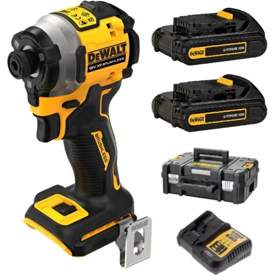 Obrázok pre DeWALT DCF850D2T-QW AKU/rázový šroubovák 3250 ot/min Černá, Žlutá