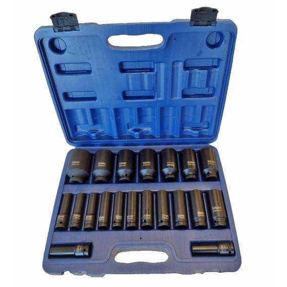 Obrázok pre IMPACT SOCKET SET 1/2" 20pcs. /SILVER