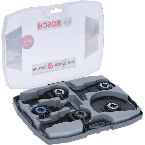 Obrázok pre BOSCH SAW BLADE SET FOR STARLOCK 4+1 MULTI-TOOL, WOOD/METAL