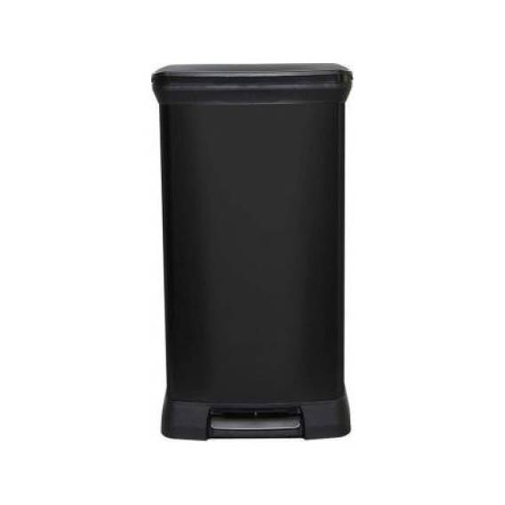 Obrázok pre CURVER METALLIC WASTE BIN 50L WITH PEDAL /IML BLACK