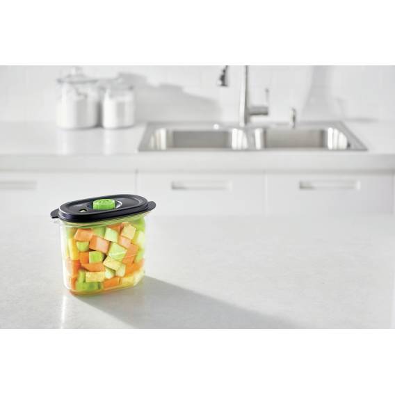 Obrázok pre FoodSaver FFC023X skaldovací nádoba na potraviny Oválný Krabice 1,8 l Černá, Průhledná 1 kusů