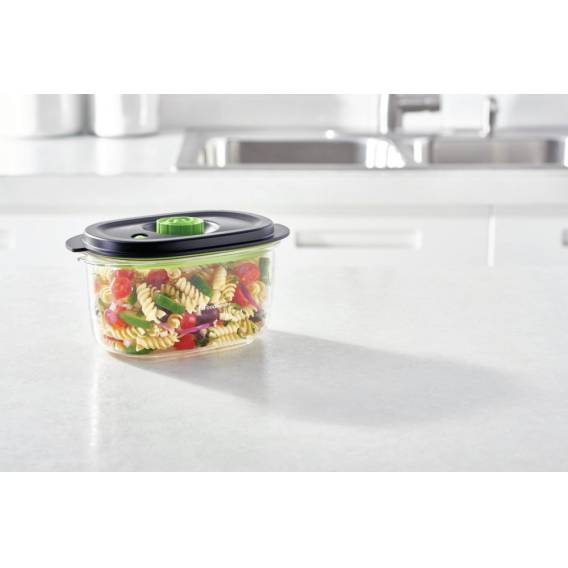 Obrázok pre FoodSaver FFC022X skaldovací nádoba na potraviny Oválný Krabice 1,2 l Černá, Průhledná 1 kusů