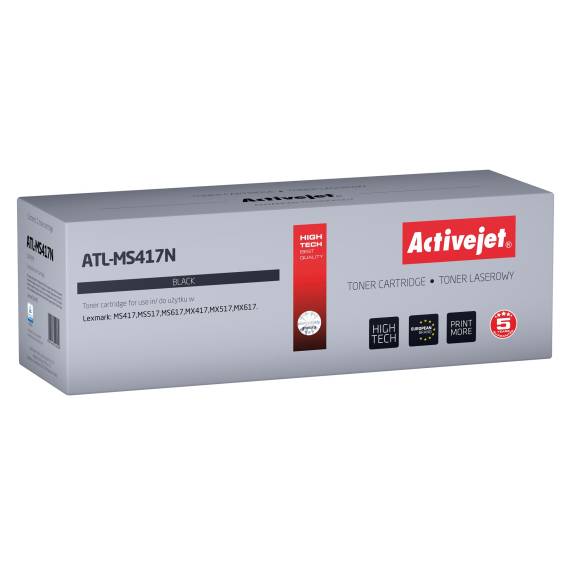 Obrázok pre Activejet Tonerová kazeta ATL-MS417N (náhradní kazeta Lexmark 51B2H00; Supreme; 8500 stran; černá)