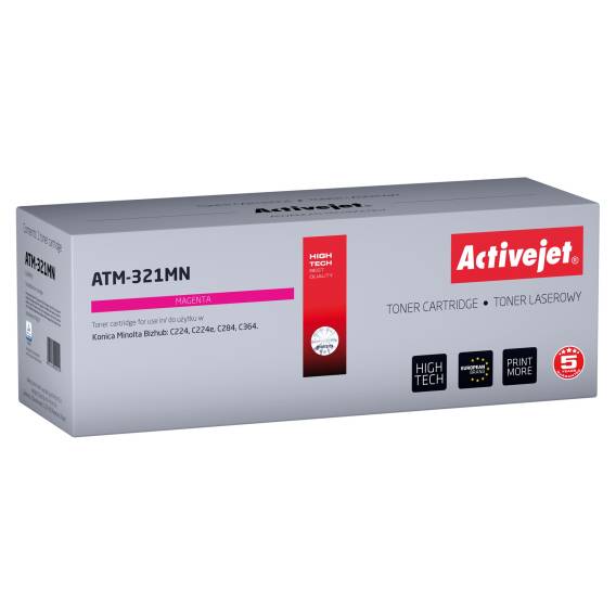 Obrázok pre Activejet ATM-321MN tonerová kazeta (náhradní Konica Minolta TN321M; Supreme; 25000 stran; červená)
