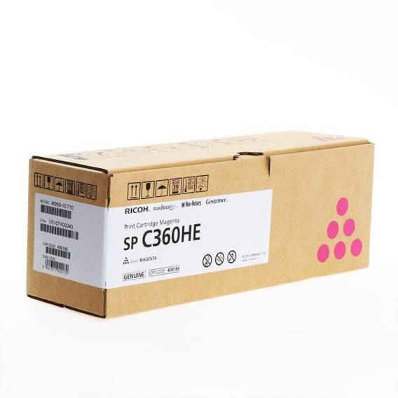 Obrázok pre Ricoh 408186 tonerová náplň 1 kusů Originální Purpurová
