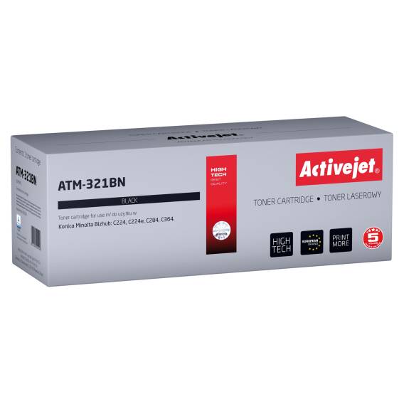 Obrázok pre Activejet Tonerová kazeta ATM-321BN (náhrada za Konica Minolta TN321K; Supreme; 27000 stran; černá)