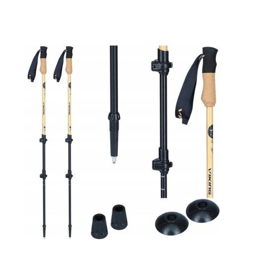 Obrázok pre Viking Bamboo Pro Trekingové hole hnědé 65-135