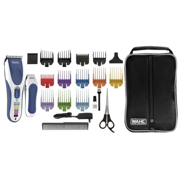 Obrázok pre Wahl 09649-916 zastřihovač vousů a vlasů Modrá, Bílá 8 Nikl-metal hydridová (NiMH)