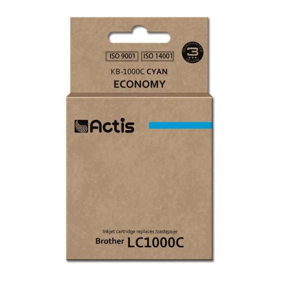 Obrázok pre Actis KB-1000C inkoust (náhradní Brother LC1000C/LC970C; standardní; 36 ml; modrý)