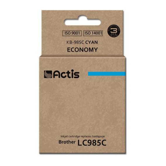 Obrázok pre Actis KB-985C inkoust (náhrada za Brother LC985C; standardní; 19,5 ml; modrý)