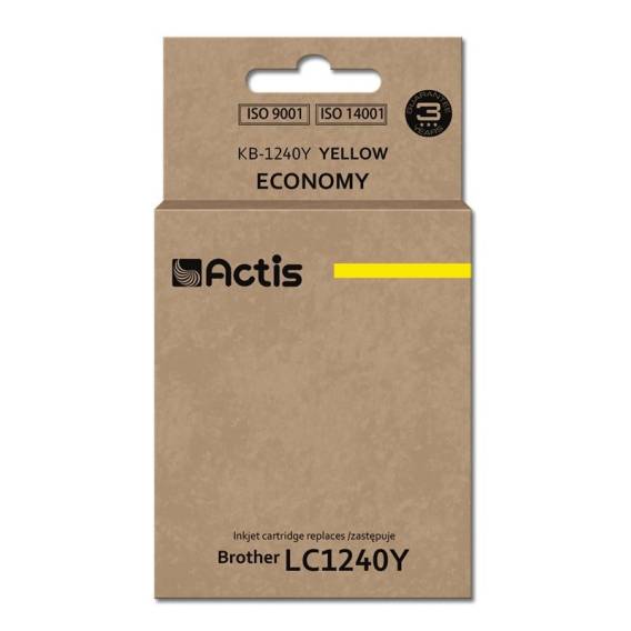 Obrázok pre Actis KB-1240Y inkoust (náhradní inkoust Brother LC1240Y/LC1220Y; standardní; 19 ml; žlutý)