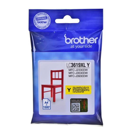 Obrázok pre Brother LC-3619XLY originální žlutá inkoustová kazeta 1 ks.