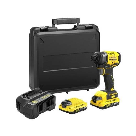Obrázok pre Stanley SFMCF810D2K-QW AKU/rázový šroubovák 2800 ot/min Černá, Žlutá
