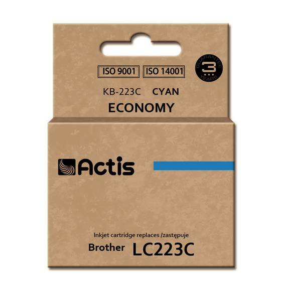 Obrázok pre Actis KB-223C inkoust (náhrada za Brother LC223C; standardní; 10 ml; modrý)