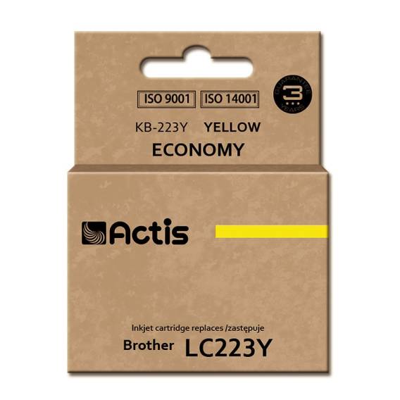 Obrázok pre Actis KB-223Y inkoust (náhrada za Brother LC223Y; standardní; 10 ml; žlutý)