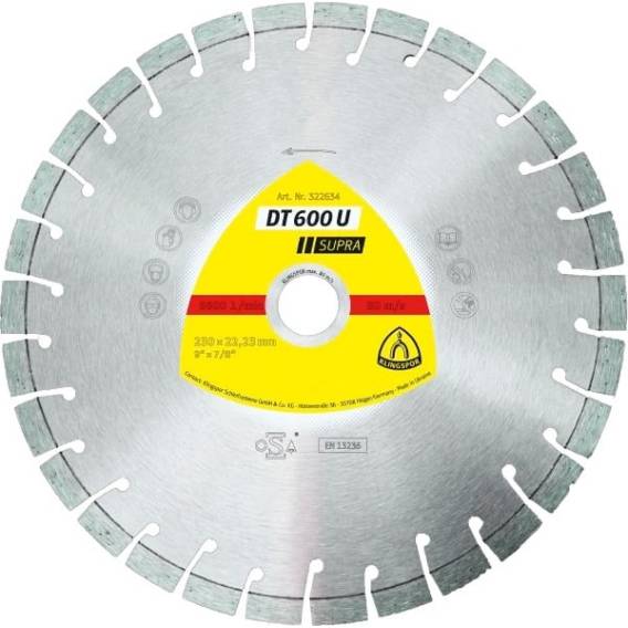 Obrázok pre Diamond blade segmented 230mm x 2.6mm x 22.2mm