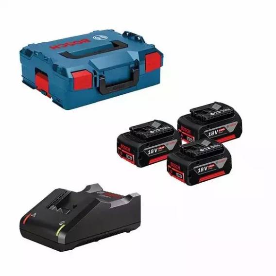 Obrázok pre BOSCH. BATTERY 18V 5,0Ah x3 +CHARGER GAL 18V-40 +LB