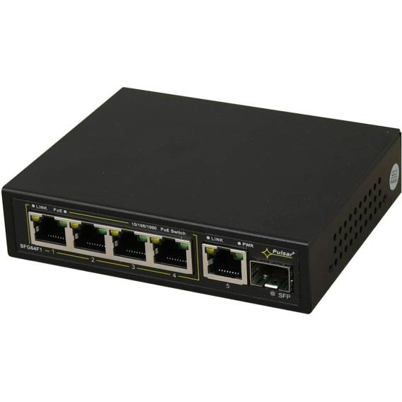Obrázok pre PULSAR 6-port switch SFG64F1 up to 4 IP cameras