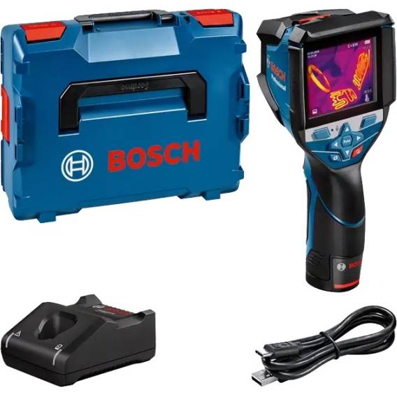 Obrázok pre Bosch GTC 600 C Noise equivalent temperature difference (NETD) IR Černá, Modrá 256 x 192 px Vestavěný displej LCD