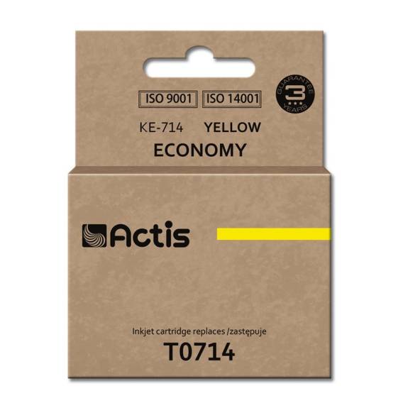 Obrázok pre Actis Inkoust KE-714 (náhradní inkoust Epson T0714, T0894, T1004; standardní; 13,5 ml; žlutý)