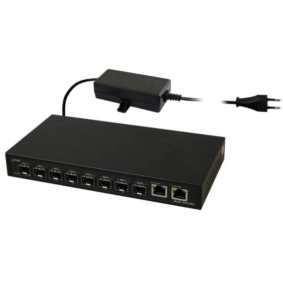 Obrázok pre PULSAR SFG10F8 Optical Switch (8xSFP, 2xRJ45)
