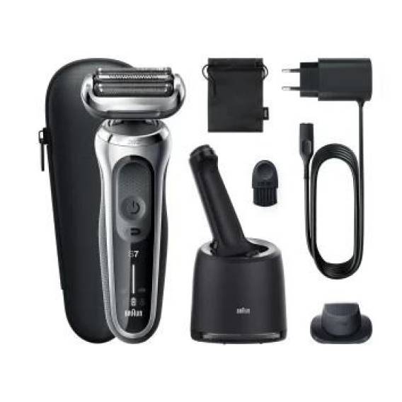 Obrázok pre Braun Series 7 71-S7200cc Planžetový holicí strojek Zastřihovač Černá, Stříbrná