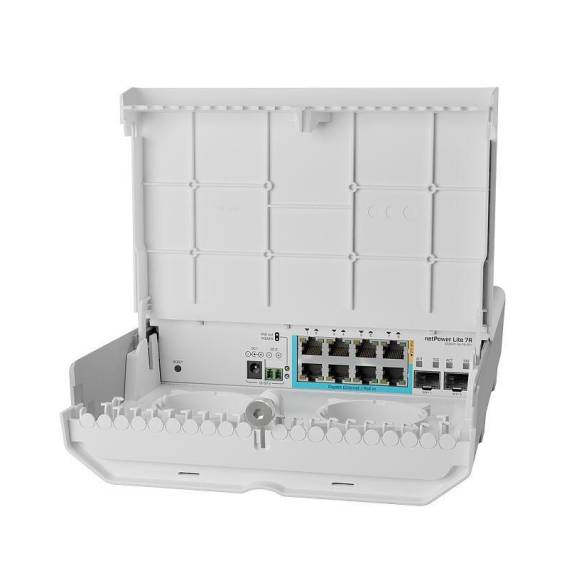 Obrázok pre Mikrotik netPower Lite 7R Gigabit Ethernet (10/100/1000) Podpora napájení po Ethernetu (PoE) Bílá